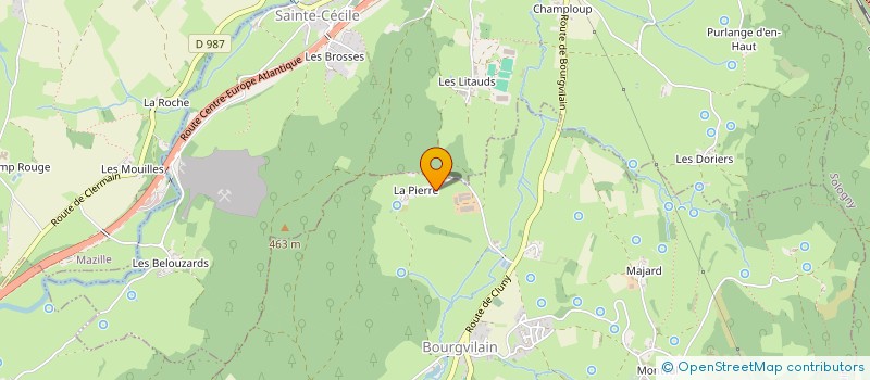 localisation de l'entreprise MONSIEUR GUY JACQUET  SAINT-PIERRE-LE-VIEUX