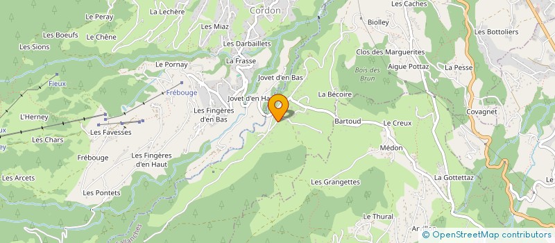 localisation de l'entreprise MONSIEUR GUY JACQUIER  SALLANCHES