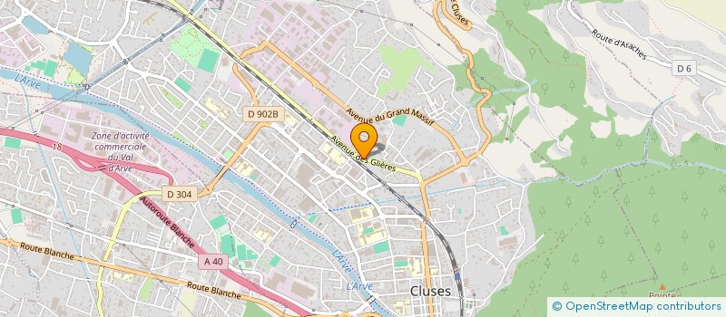 localisation de l'entreprise MONSIEUR GUY JARROSSAY  CLUSES