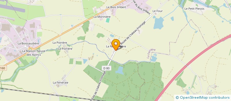 localisation de l'entreprise MONSIEUR GUY JAUD à LA FERRIERE