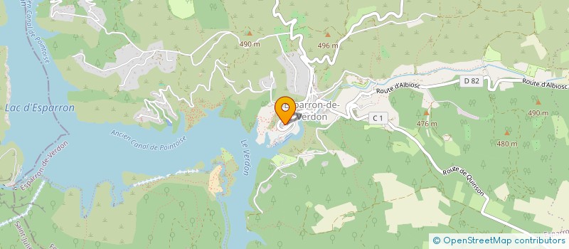 localisation de l'entreprise MONSIEUR GUY JEAN  GREOUX-LES-BAINS