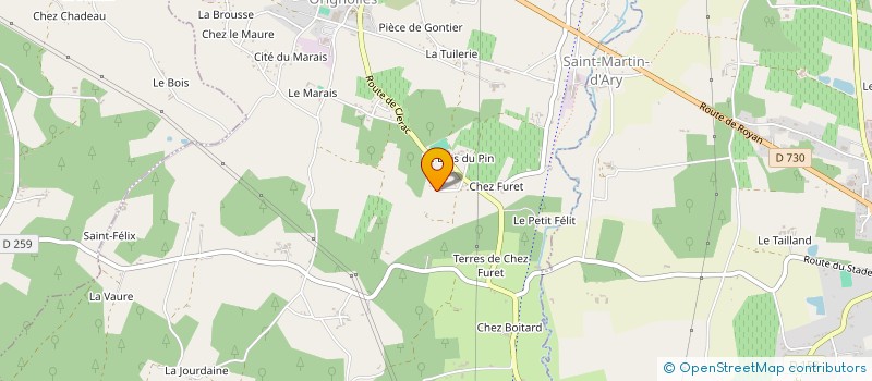 localisation de l'entreprise MONSIEUR GUY JONGES  ORIGNOLLES