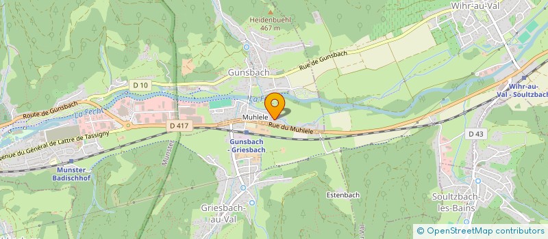 localisation de l'entreprise MONSIEUR GUY JOSEPH LOUIS BUECHER à GUNSBACH