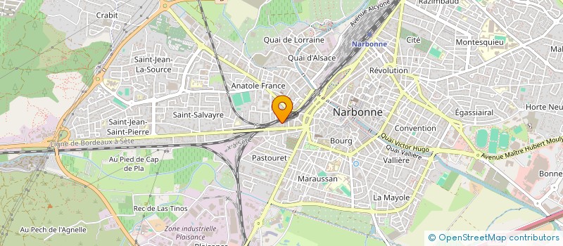 localisation de l'entreprise MONSIEUR GUY JOUBERT à NARBONNE