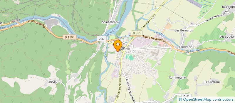 localisation de l'entreprise MONSIEUR GUY JUSTIN  YENNE