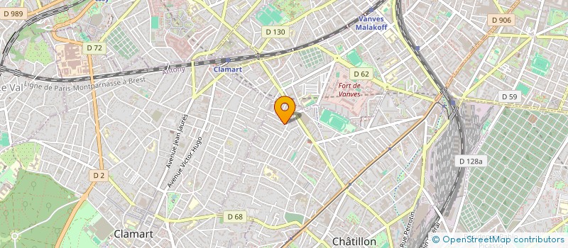 localisation de l'entreprise MONSIEUR GUY K DANET  CHATILLON