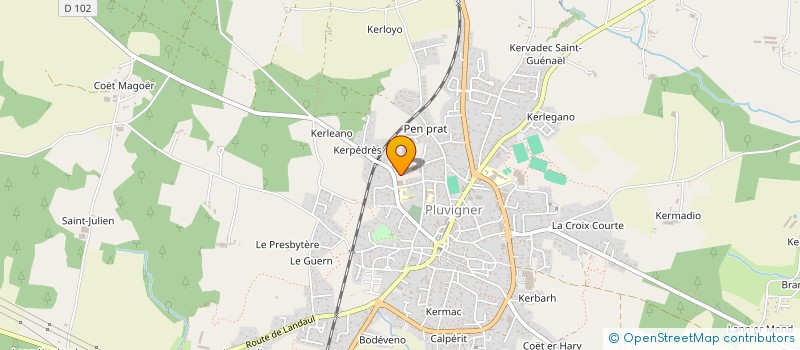 localisation de l'entreprise MONSIEUR GUY KERSUZAN à PLUVIGNER