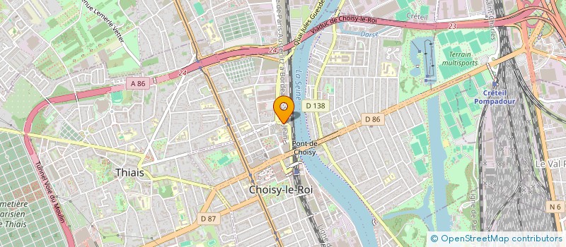 localisation de l'entreprise MONSIEUR GUY KIMGUE à CHOISY-LE-ROI