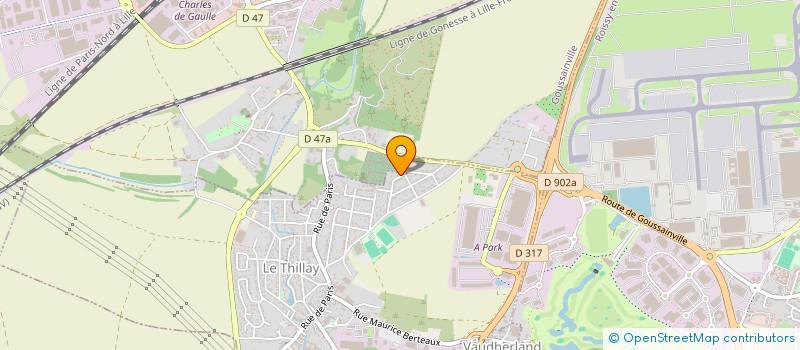 localisation de l'entreprise MONSIEUR GUY KIMPEMBE MASILU  LE THILLAY