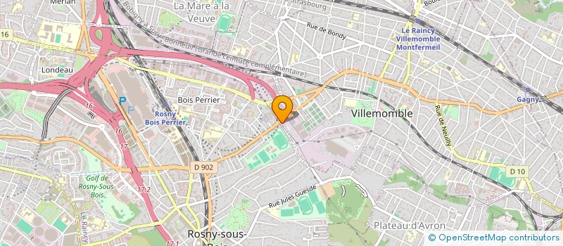 localisation de l'entreprise MONSIEUR GUY KOUO GBALLET  VILLEMOMBLE