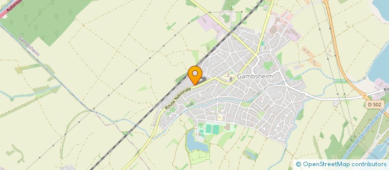 localisation de l'entreprise MONSIEUR GUY KRAEMER  GAMBSHEIM