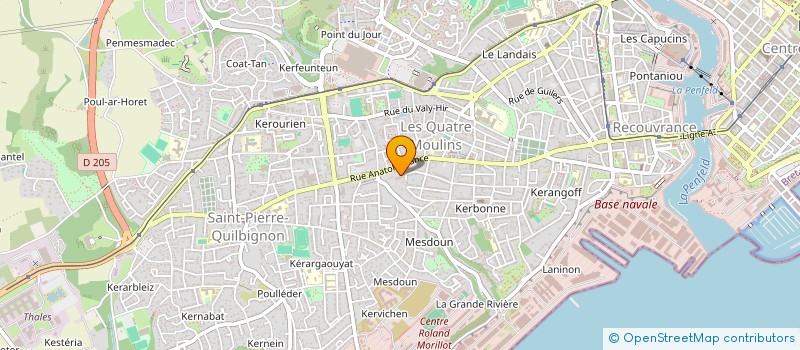 localisation de l'entreprise MONSIEUR GUY L HELGOUAL CH à BREST