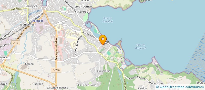 localisation de l'entreprise MONSIEUR GUY L'HOSTIS  PAIMPOL