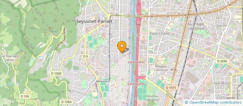 localisation de l'entreprise MONSIEUR GUY LA ROCCA  SEYSSINET-PARISET