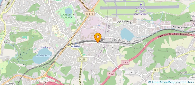 localisation de l'entreprise MONSIEUR GUY LABAIGT  BIARRITZ