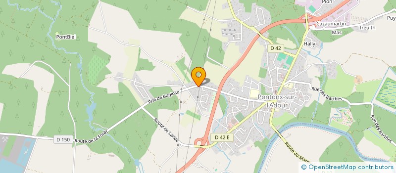 localisation de l'entreprise MONSIEUR GUY LABEYRIE à PONTONX-SUR-L'ADOUR