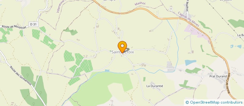 localisation de l'entreprise MONSIEUR GUY LACAZE  SAINTE-CROIX