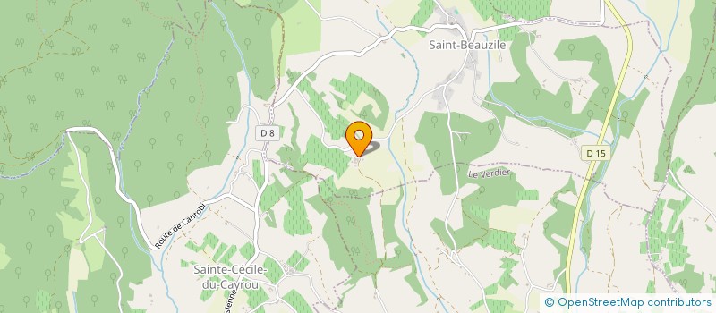 localisation de l'entreprise MONSIEUR GUY LACOMBE  SAINT-BEAUZILE