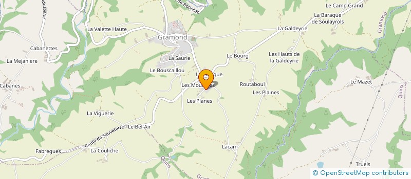 localisation de l'entreprise MONSIEUR GUY LADEUIX à GRAMOND