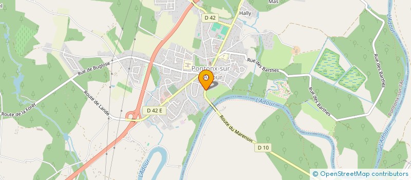 localisation de l'entreprise MONSIEUR GUY LAFFERRERE  PONTONX-SUR-L'ADOUR