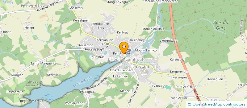 localisation de l'entreprise MONSIEUR GUY LAGREE à HOPITAL-CAMFROUT