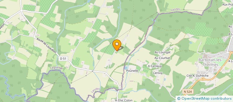 localisation de l'entreprise MONSIEUR GUY LAGUE  LABASTIDE D'ARMAGNAC