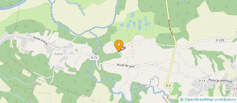 localisation de l'entreprise MONSIEUR GUY LAHET  HEUGAS