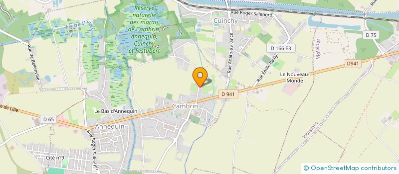 localisation de l'entreprise MONSIEUR GUY LALLEMAND  CAMBRIN