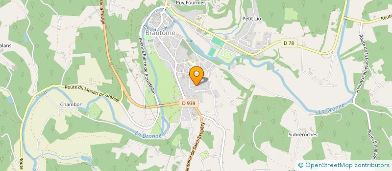 localisation de l'entreprise MONSIEUR GUY LAMAUD  BRANTOME EN PERIGORD