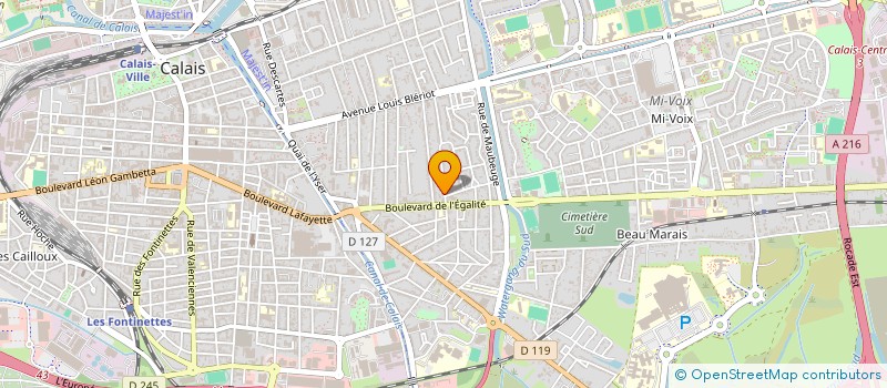 localisation de l'entreprise MONSIEUR GUY LAMOTTE  CALAIS