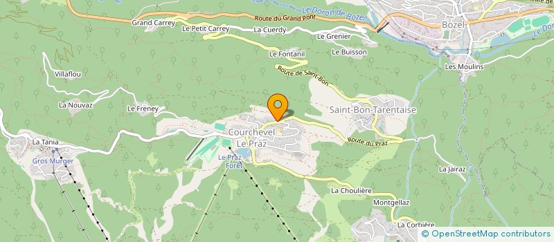 localisation de l'entreprise MONSIEUR GUY LAMURE à COURCHEVEL