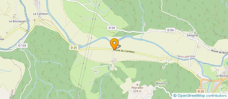 localisation de l'entreprise MONSIEUR GUY LANDES  ST-AFFRIQUE