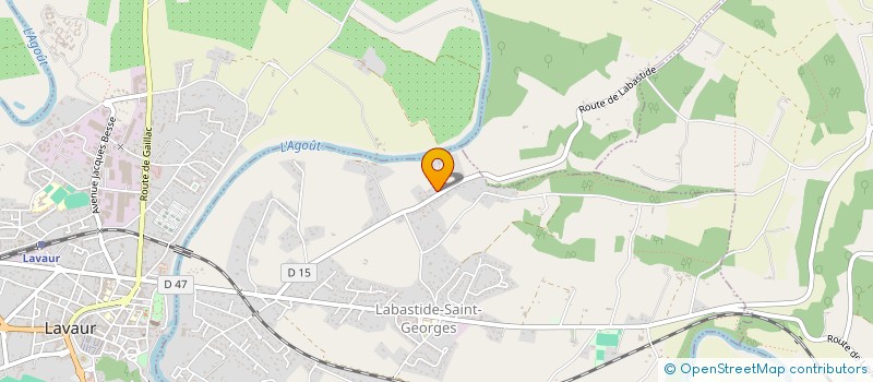 localisation de l'entreprise MONSIEUR GUY LARRIEU  LABASTIDE-SAINT-GEORGES