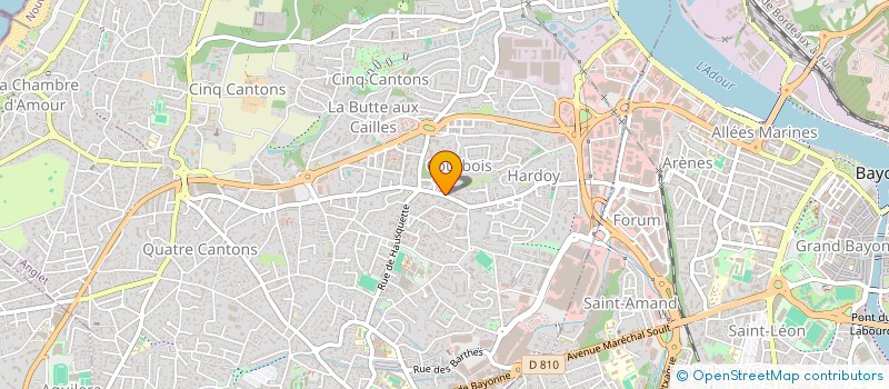 localisation de l'entreprise MONSIEUR GUY LASSERRE à ANGLET