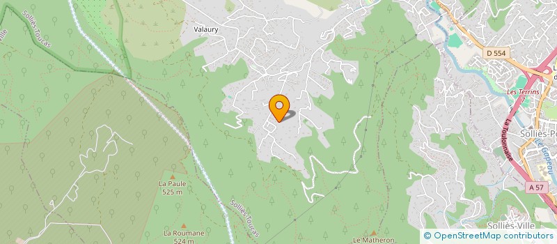 localisation de l'entreprise MONSIEUR GUY LAURENT TEDONE à SOLLIES-TOUCAS