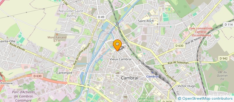 localisation de l'entreprise MONSIEUR GUY LAVALLARD  CAMBRAI