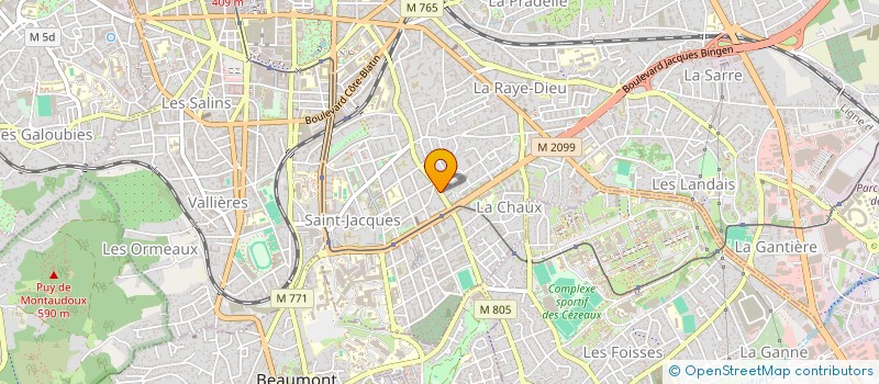 localisation de l'entreprise MONSIEUR GUY LAYAC  CLERMONT-FERRAND