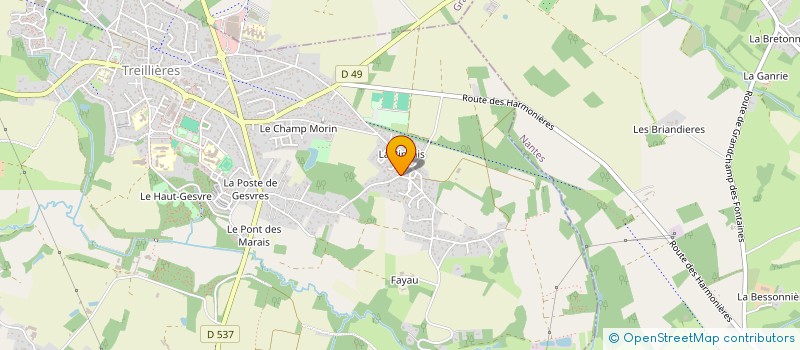 localisation de l'entreprise MONSIEUR GUY LE BERRE  TREILLIERES