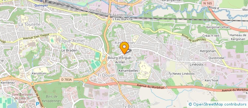 localisation de l'entreprise MONSIEUR GUY LE BIHAN à QUIMPER