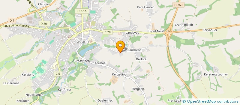 localisation de l'entreprise MONSIEUR GUY LE BRIS  GOURIN