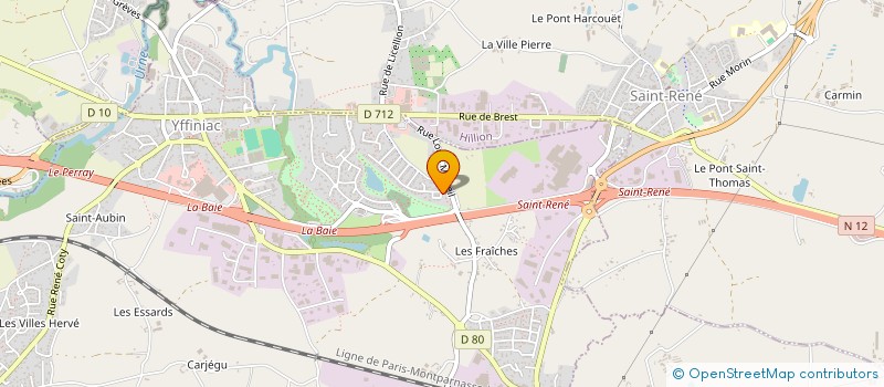 localisation de l'entreprise MONSIEUR GUY LE FLOCH  YFFINIAC