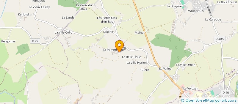 localisation de l'entreprise MONSIEUR GUY LE LOUET  LE FIL