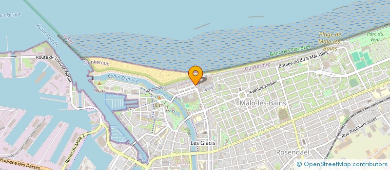 localisation de l'entreprise MONSIEUR GUY LECLUSE à DUNKERQUE