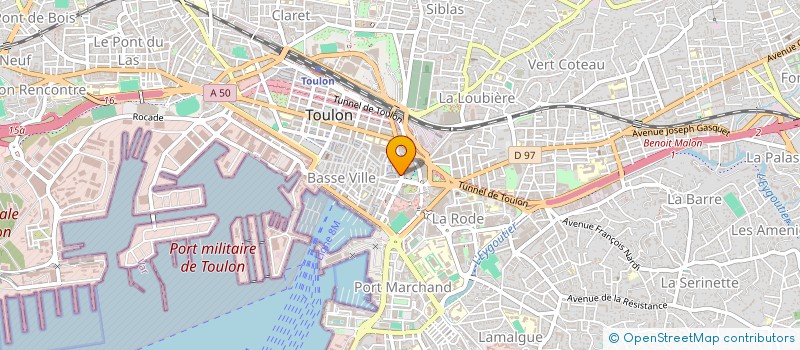 localisation de l'entreprise MONSIEUR GUY LECOURTOIS  TOULON