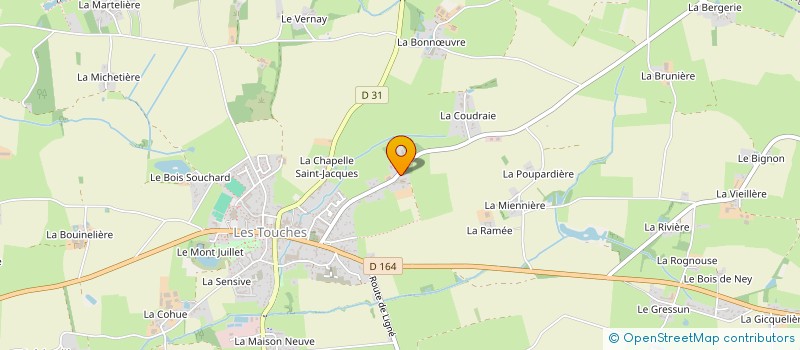 localisation de l'entreprise MONSIEUR GUY LEDUC à LES TOUCHES