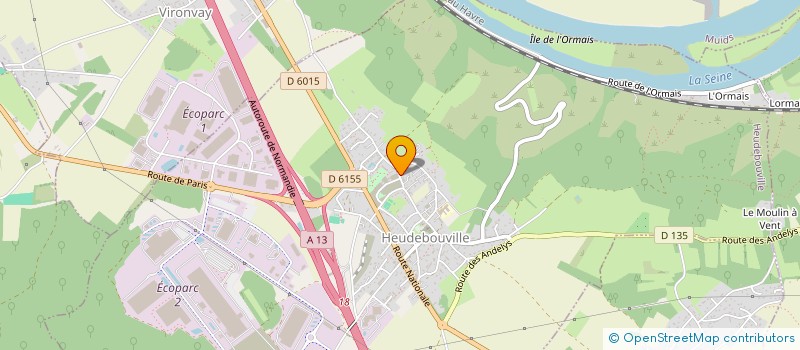 localisation de l'entreprise MONSIEUR GUY LEFEBVRE  HEUDEBOUVILLE