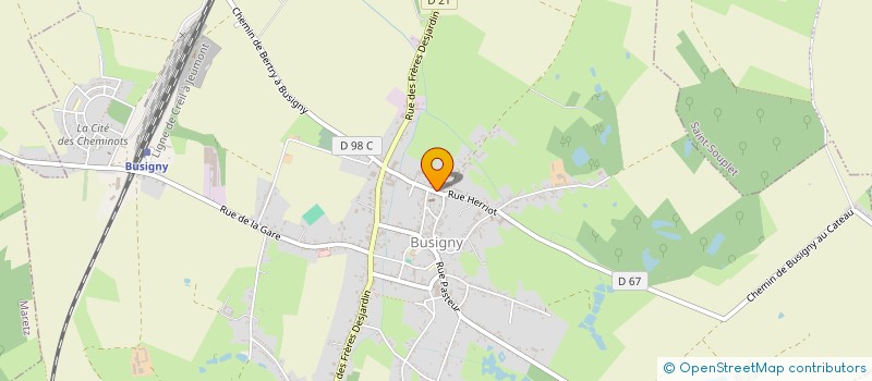 localisation de l'entreprise MONSIEUR GUY LEFEVRE  BUSIGNY