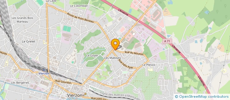 localisation de l'entreprise MONSIEUR GUY LEGENDRE  VIERZON