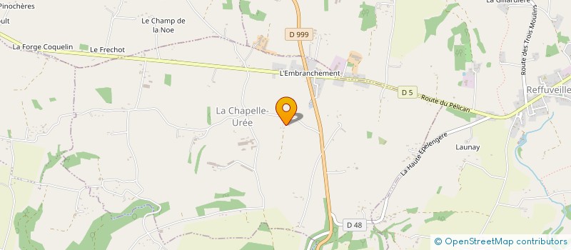 localisation de l'entreprise MONSIEUR GUY LEPESANT  LA CHAPELLE-UREE