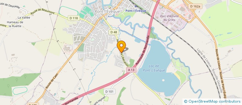 localisation de l'entreprise MONSIEUR GUY LERAY  PONT L'EVEQUE